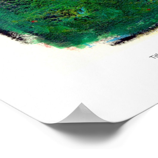 Titel: Dieser Augenblick - ein wunderschöner Baum Poster (Ecke)