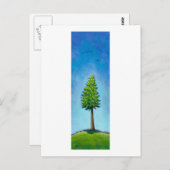 Titel:  Ein Baum zu sein - im Licht atmen. Postkarte (Vorne/Hinten)