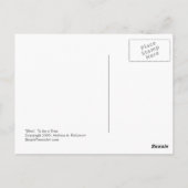 Titel:  Ein Baum zu sein - im Licht atmen. Postkarte (Rückseite)