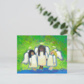 Titel: Engel singen zu mir von Liebe und Verlust - Postkarte (Stehend Vorderseite)