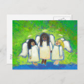 Titel: Engel singen zu mir von Liebe und Verlust - Postkarte (Vorne/Hinten)