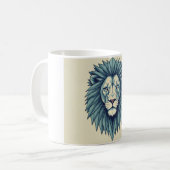 Titel: Entfesseln Sie Ihre innere Lion mit geometr Kaffeetasse (Vorderseite Links)