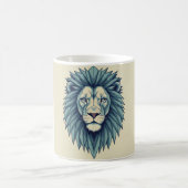 Titel: Entfesseln Sie Ihre innere Lion mit geometr Kaffeetasse (Mittel)