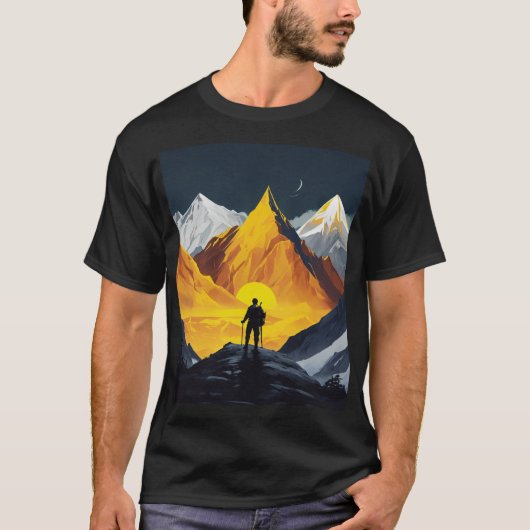 Titel: "Equer the Himalayas: Adventure Await" T-Shirt (Vorderseite)