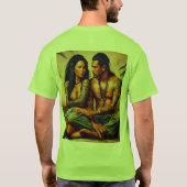 Titel: "Ethereal Tinte: Artistic Tattoo Design T-S T-Shirt (Rückseite)