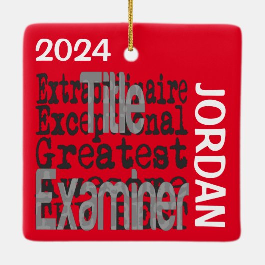 Titel Extraordinaire CUSTOM Keramikornament (Rückseite)