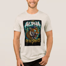 Titel: Farbiger Tiger Streetwear T-Shirt