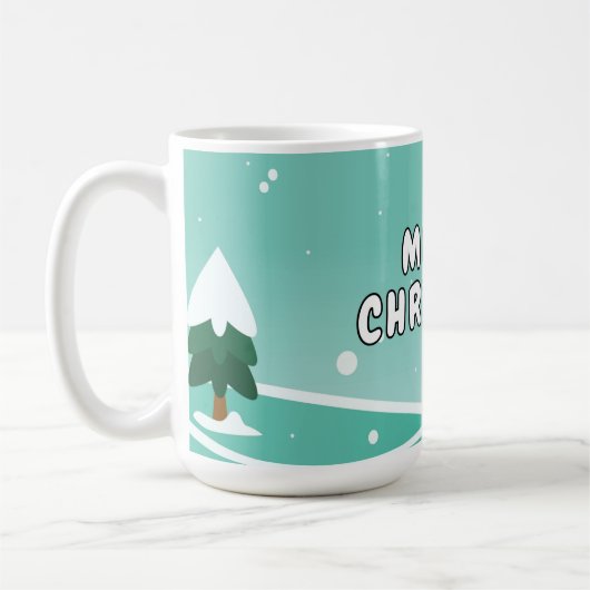 Titel: Feierliche Weihnachtsfeier Tasse (Links)