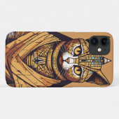 Titel: Feline Mummy Mystique: Quirky Cat Pyramid I Case-Mate iPhone Hülle (Rückseite (Horizontal))