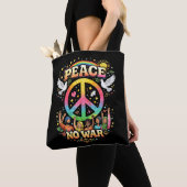 Titel: Frieden statt Krieg Tasche (Von Nahem)