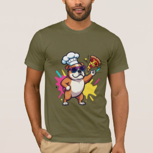 Titel: Funky Cartoon-Hund Grafik T-Shirt