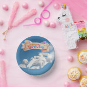 Titel Geburtstagsrennkarte Wolkenpapierplatte Pappteller (Party)