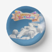 Titel Geburtstagsrennkarte Wolkenpapierplatte Pappteller (Vorderseite)