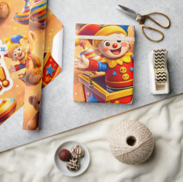 Titel Gesten, goldene Spielzeugkiste Premium-Verpa Geschenkpapier