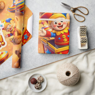 Titel Gesten, goldene Spielzeugkiste Premium-Verpa Geschenkpapier