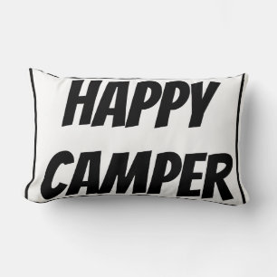 Titel: Glücklicher Camper Lustiger Camping Outdoor Lendenkissen