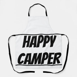 Titel: Glücklicher Camper Lustiger Camping Outdoor Schürze