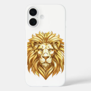 Titel: Golden Lion Head Art iPhone Case
