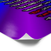 Titel Gottes Poster (Ecke)