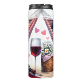 Titel: Grumpy Cat in Hammock with Wine Thermosbecher (Rückseite)