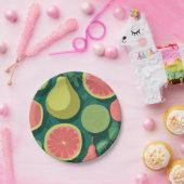 Titel: Guava Elegance: Moderner Minimalistischer P Pappteller (Party)