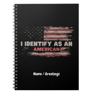 Titel: Ich identifiziere mich als amerikanisches F Notizblock
