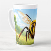 Titel: Lächelnde Hummel-Illustration Milchtasse (Linke Ecke)