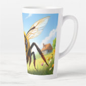 Titel: Lächelnde Hummel-Illustration Milchtasse (Rechts)