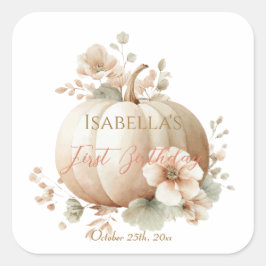 Titel: Little Pumpkin First Birthday Sticker