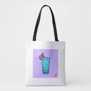 Titel: "Magical Fruity Cocktail Tote Bag - Cartoon Tasche