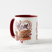 Titel: Mama — angetrieben durch Liebe, angetrieben Tasse (Vorderseite Links)