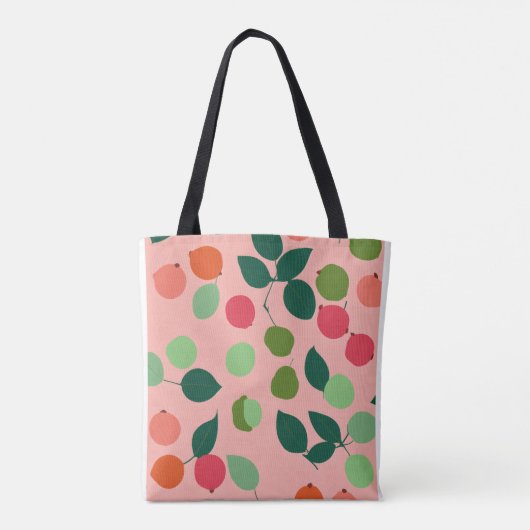Titel: Minimalistischer Pop Art Mini Guava Wallpap Tasche (Rückseite)