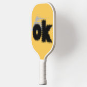 Titel: "OK Vibes - Simple & Bold" Pickleball Schläger (Links)