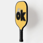 Titel: "OK Vibes - Simple & Bold" Pickleball Schläger (Links)