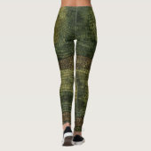 Titel: Onyx Crocodile Paisley Camouflage Leggings (Rückseite)