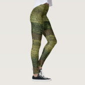 Titel: Onyx Crocodile Paisley Camouflage Leggings (Rechts)
