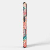 Titel: "Ozeanische Ströme: Abstrakte Aquamarine un Case-Mate iPhone Hülle (Rückseite / Rechts)