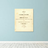 Titel Page Atlas of the United Staaten Leinwanddruck (Insitu (Holzboden))