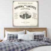 Titel Page Atlas Sonoma Landkreis, Kalifornien Leinwanddruck (Insitu (Schlafzimmer))