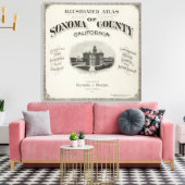 Titel Page Atlas Sonoma Landkreis, Kalifornien Leinwanddruck (Insitu (Wohnzimmer))