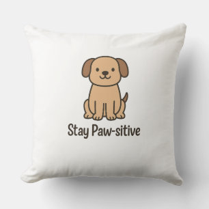 Titel: Paw-sitiv Bleibe - Niedliches Dog-Design mi Kissen