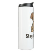 Titel: Paw-sitiv Bleibe - Niedliches Dog-Design mi Thermosbecher (Nach links gedreht)