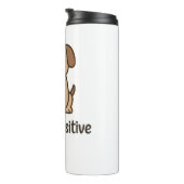 Titel: Paw-sitiv Bleibe - Niedliches Dog-Design mi Thermosbecher (Nach rechts gedreht)