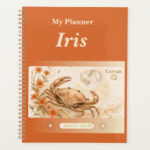 Titel: Personalisierter Krebs-Zodiak-Planer  Planer (Vorderseite)