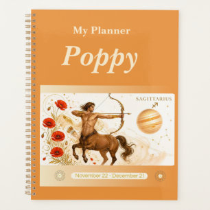 Titel: Personalisierter Schütze-Zodiac-Planer  Planer