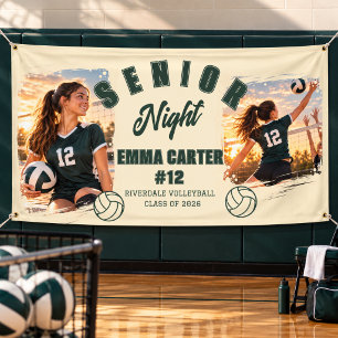 Titel: Personalisiertes Volleyball Senior Night Fo Banner