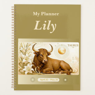 Titel: Persönlicher Stier-Zodiac-Planner  Planer