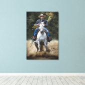 TITEL: " QUICK STOP " Stretched Canvas Print Leinwanddruck (Insitu (Holzboden))