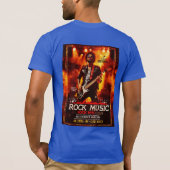 Titel: "Rhythmic Resonance: A Rock Music Design Ex T-Shirt (Rückseite)