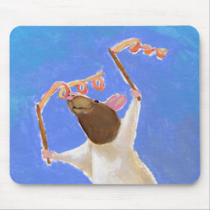 Titel:  Rhythmische Gymnastik - lustige Rattenkuns Mousepad